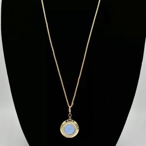 Kirks Folly Lavender Dream Angel Locket Necklace